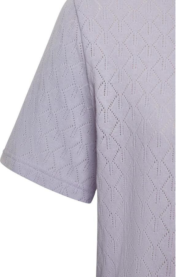 Vivance Shirt met korte mouwen Met modieus ajourpatroon in een zachte katoenkwaliteit