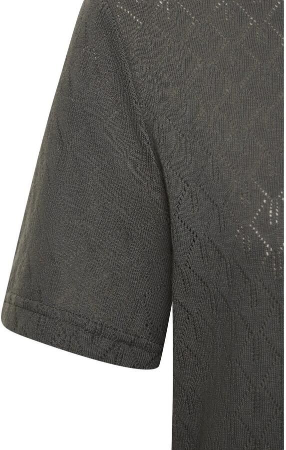 Vivance Shirt met korte mouwen Met modieus ajourpatroon in een zachte katoenkwaliteit