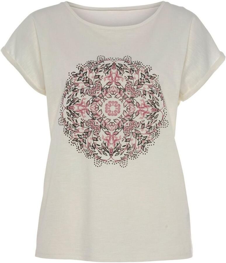 Vivance Shirt met korte mouwen Met modieuze frontprint in een zachte katoenkwaliteit