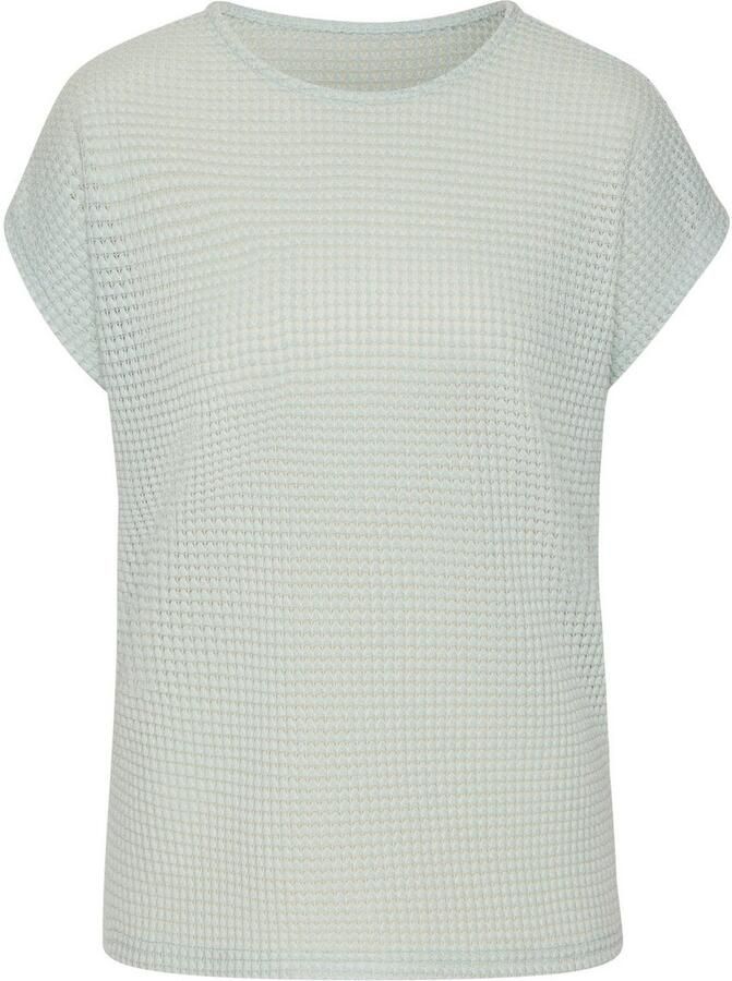 Vivance Shirt met korte mouwen Met modieuze wafelstructuur van kreukvrije breikwaliteit (Set van 2) - Foto 2