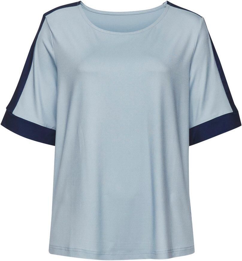 Vivance Shirt met korte mouwen met sportieve contraststrepen - Foto 2