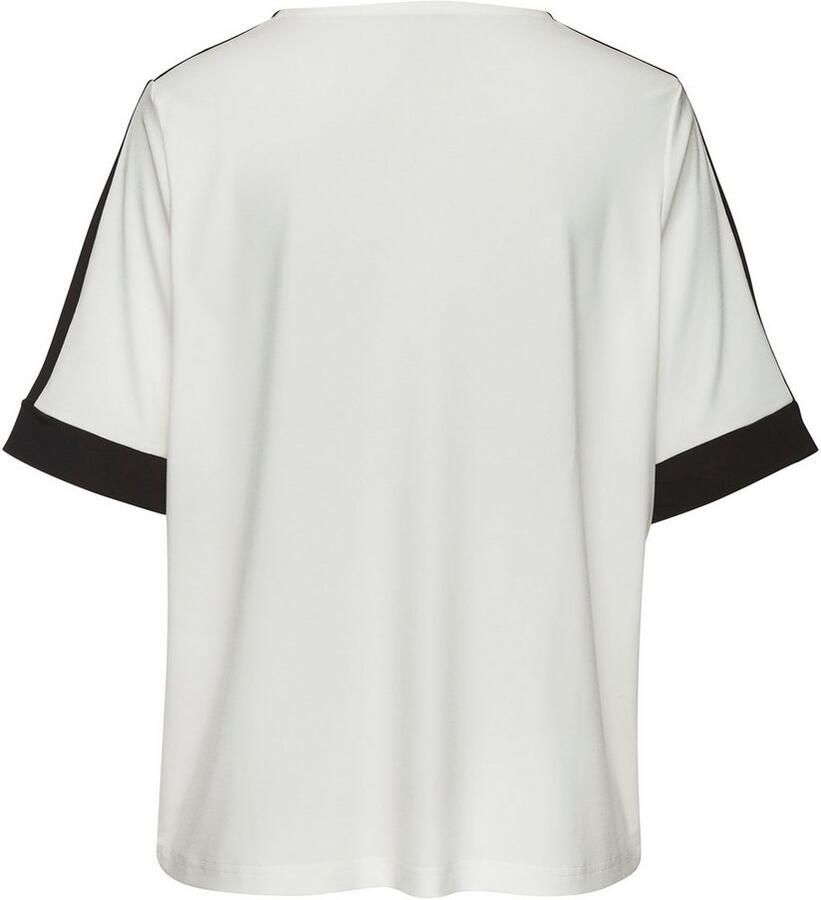 Vivance Shirt met korte mouwen met sportieve contraststrepen