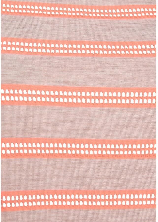 Vivance Shirt met korte mouwen met transparante neon inzetstukken t-shirt losse pasvorm sportief - Foto 3