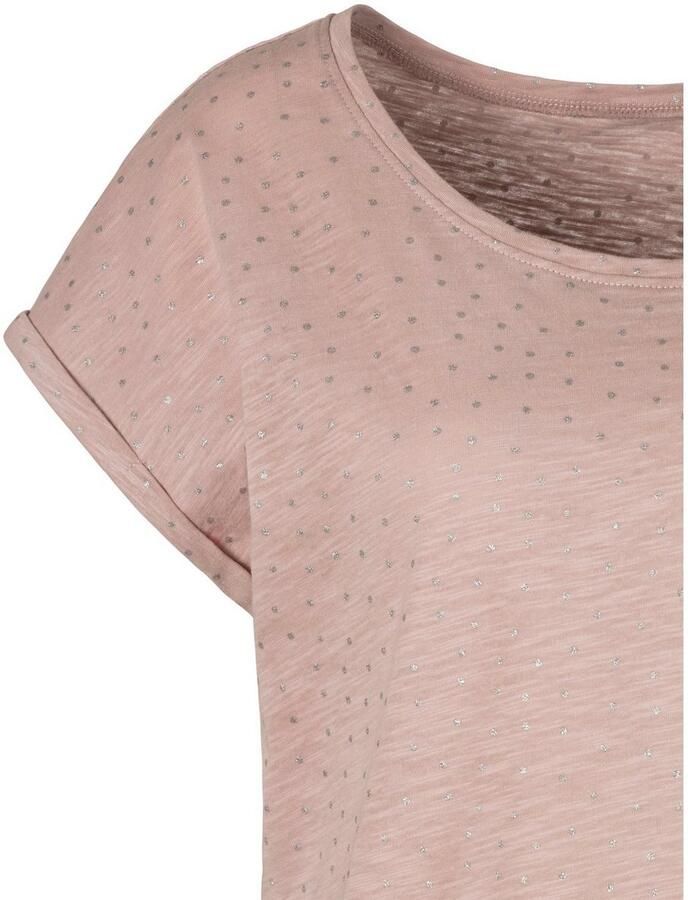 Vivance Shirt met korte mouwen Met zilverkleurige glitterstippen (Set van 2) - Foto 2