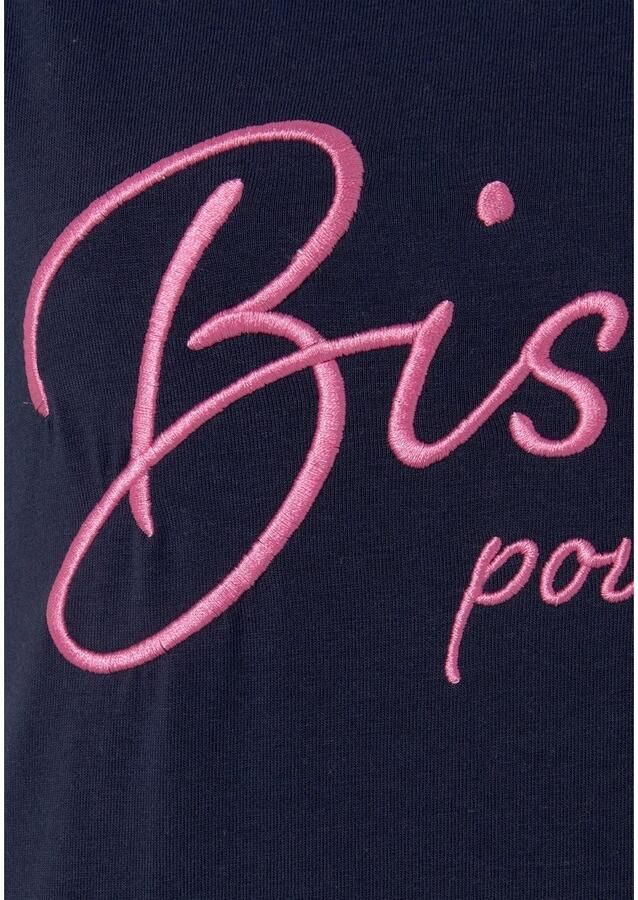 Vivance Shirt met korte mouwen -T-Shirt T-shirt met borduursel loungewear - Foto 2