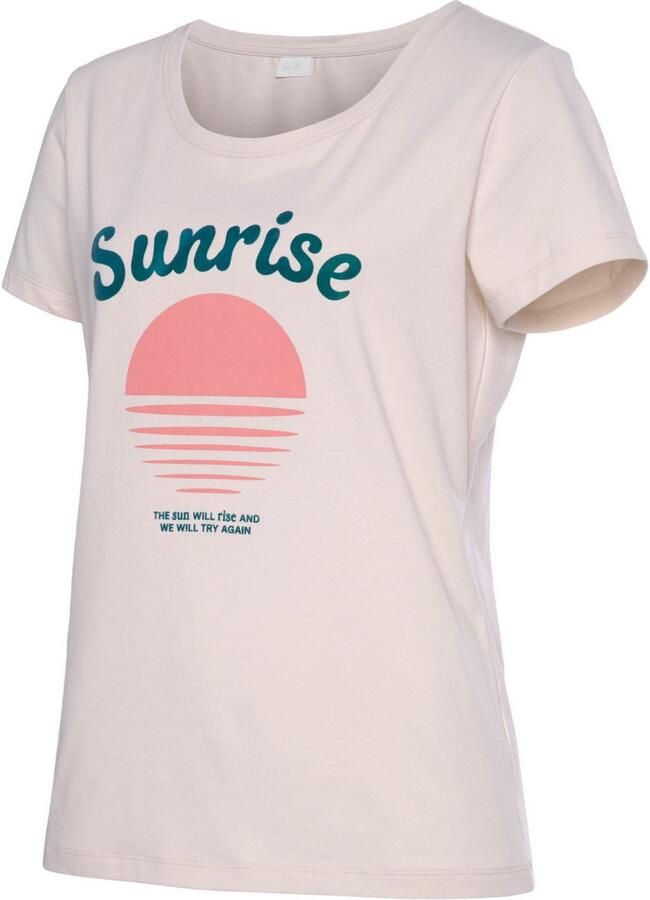 Vivance Shirt met korte mouwen -T-Shirt T-shirt met mooie frontprint loungewear - Foto 3