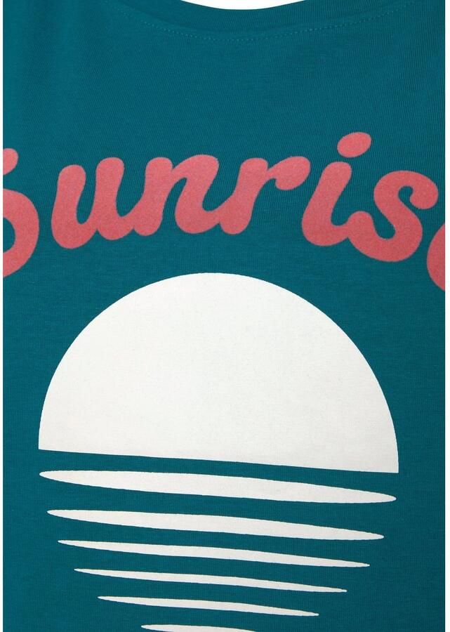 Vivance Shirt met korte mouwen -T-Shirt T-shirt met mooie frontprint loungewear - Foto 4