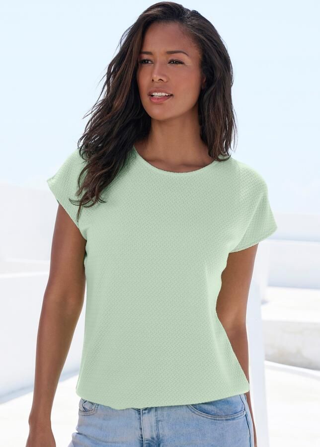 Vivance Shirt met korte mouwen Van kreukvrije structuurkwaliteit - Foto 5