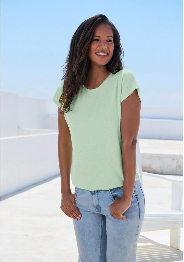 Vivance Shirt met korte mouwen Van kreukvrije structuurkwaliteit - Foto 4