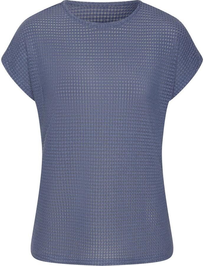 Vivance Shirt met korte mouwen Van strijkvrije wafelstof van kreukvrije breikwaliteit