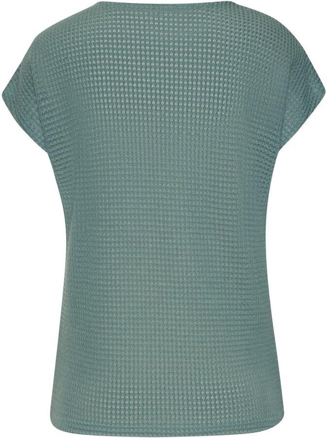 Vivance Shirt met korte mouwen Van strijkvrije wafelstof van kreukvrije breikwaliteit