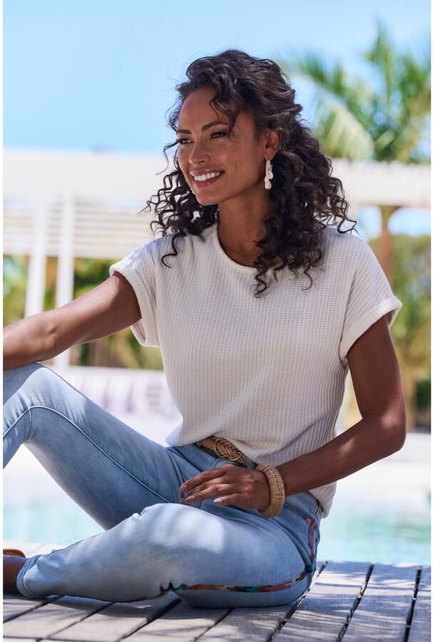 Vivance Shirt met korte mouwen Van zachte piquékwaliteit