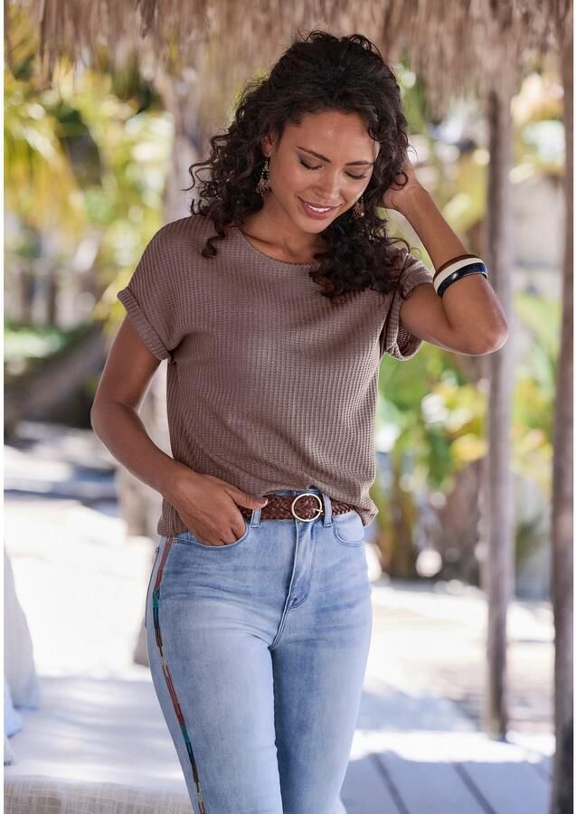 Vivance Shirt met korte mouwen Van zachte piquékwaliteit