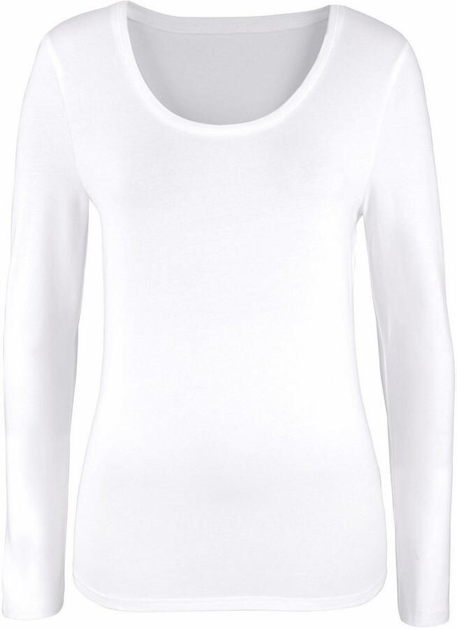 Vivance Shirt met lange mouwen Elastische katoenkwaliteit (Set van 2) - Foto 2