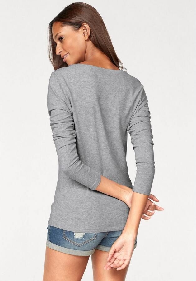 Vivance Shirt met lange mouwen Elastische katoenkwaliteit (Set van 2) - Foto 4