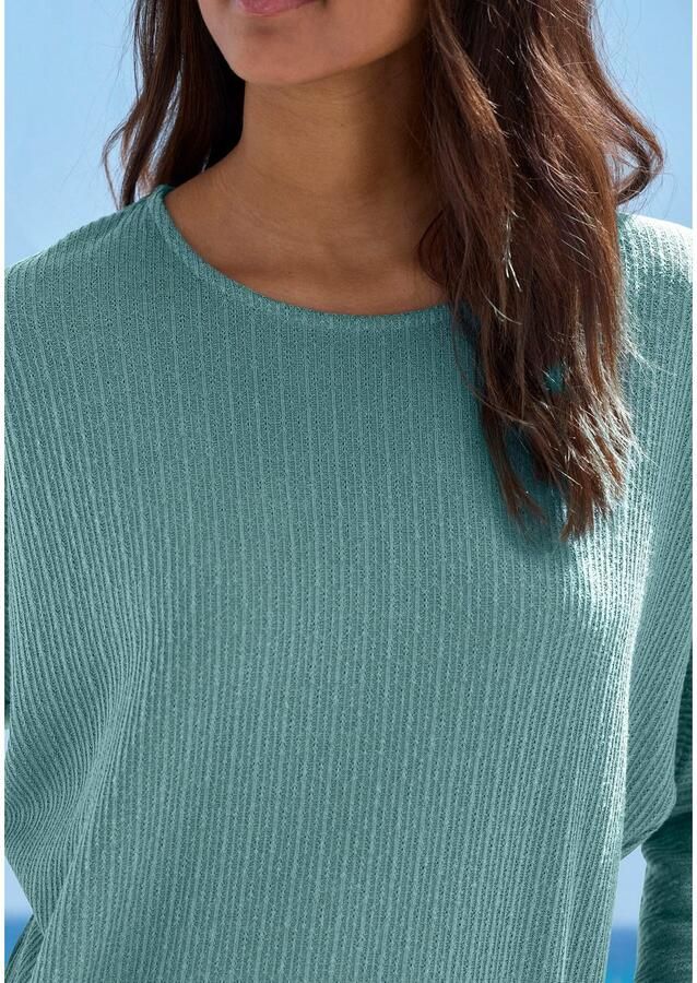 Vivance Shirt met lange mouwen In modieuze structuur-look van onderhoudsvriendelijke breikwaliteit met viscose