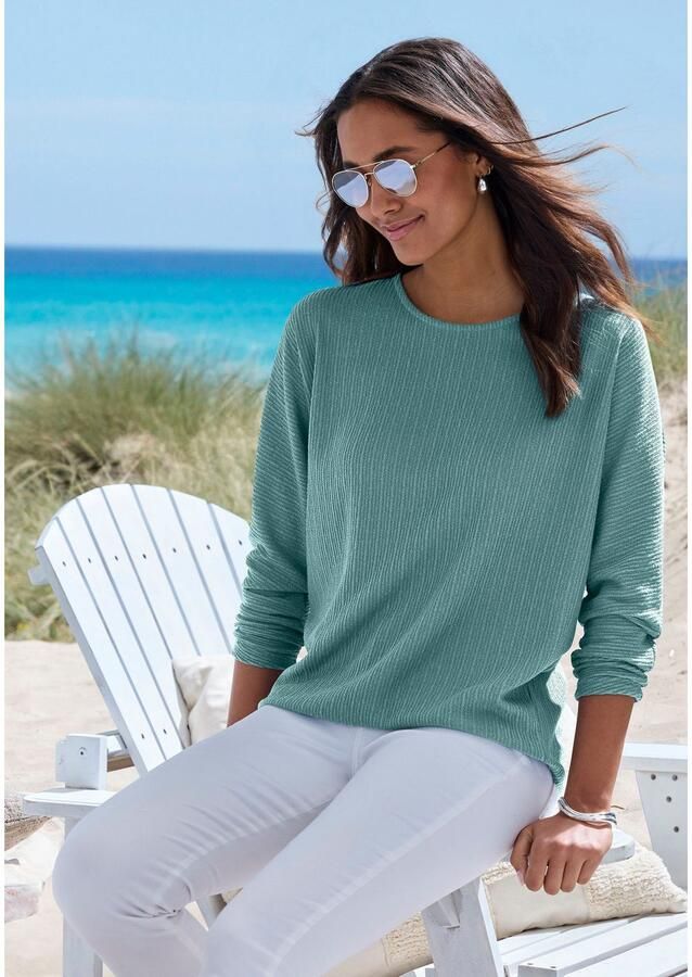 Vivance Shirt met lange mouwen In modieuze structuur-look van onderhoudsvriendelijke breikwaliteit met viscose - Foto 2