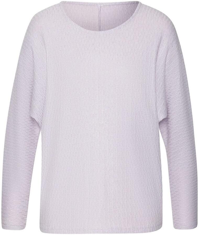 Vivance Shirt met lange mouwen In modieuze structuur-look van onderhoudsvriendelijke breikwaliteit met viscose (Set van 2)