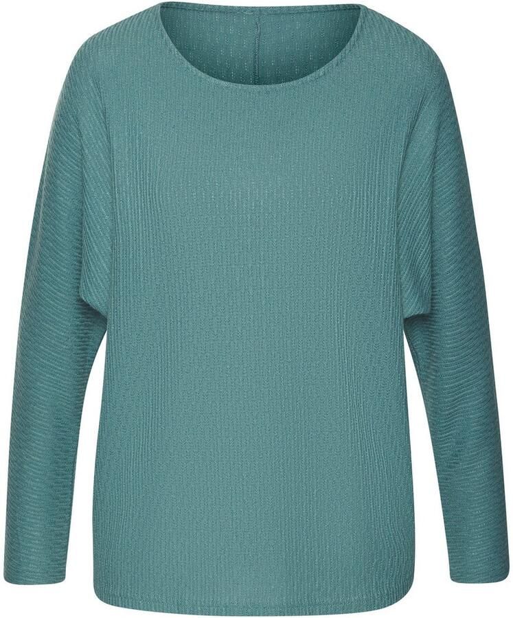 Vivance Shirt met lange mouwen In modieuze structuur-look van onderhoudsvriendelijke breikwaliteit met viscose (Set van 2)