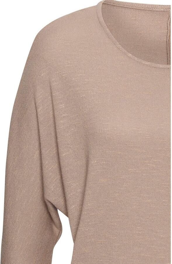 Vivance Shirt met lange mouwen Met brede tailleband van gestructureerd fijn breiwerk met viscose - Foto 4