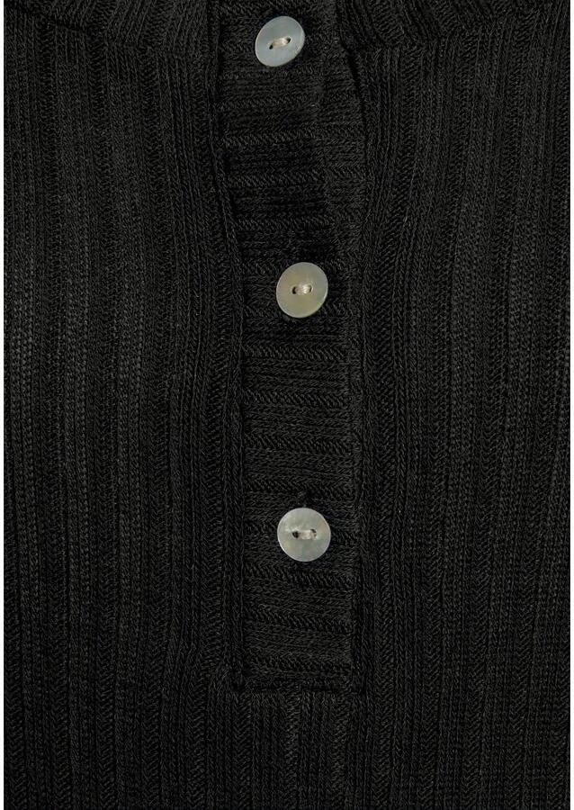 Vivance Shirt met lange mouwen Met korte knoopsluiting van zachte ribkwaliteit met viscose - Foto 2