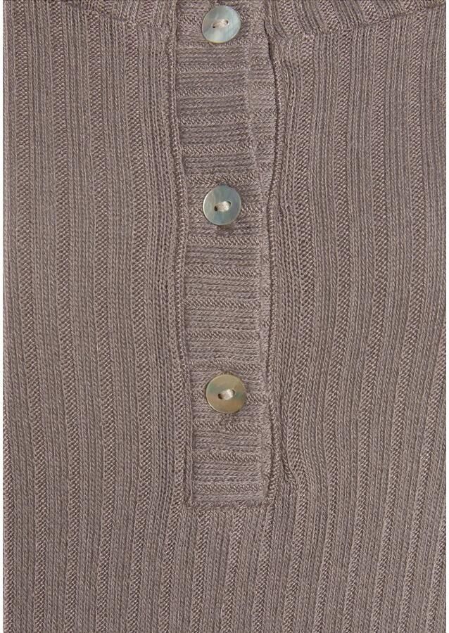 Vivance Shirt met lange mouwen Met korte knoopsluiting van zachte ribkwaliteit met viscose - Foto 2