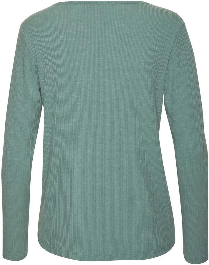 Vivance Shirt met lange mouwen Met modieuze ribstructuur gemaakt van soepelvallende kwaliteit met viscose