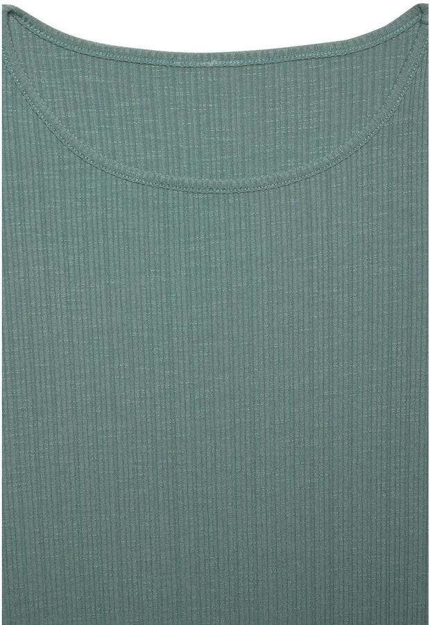 Vivance Shirt met lange mouwen Met modieuze ribstructuur gemaakt van soepelvallende kwaliteit met viscose - Foto 3