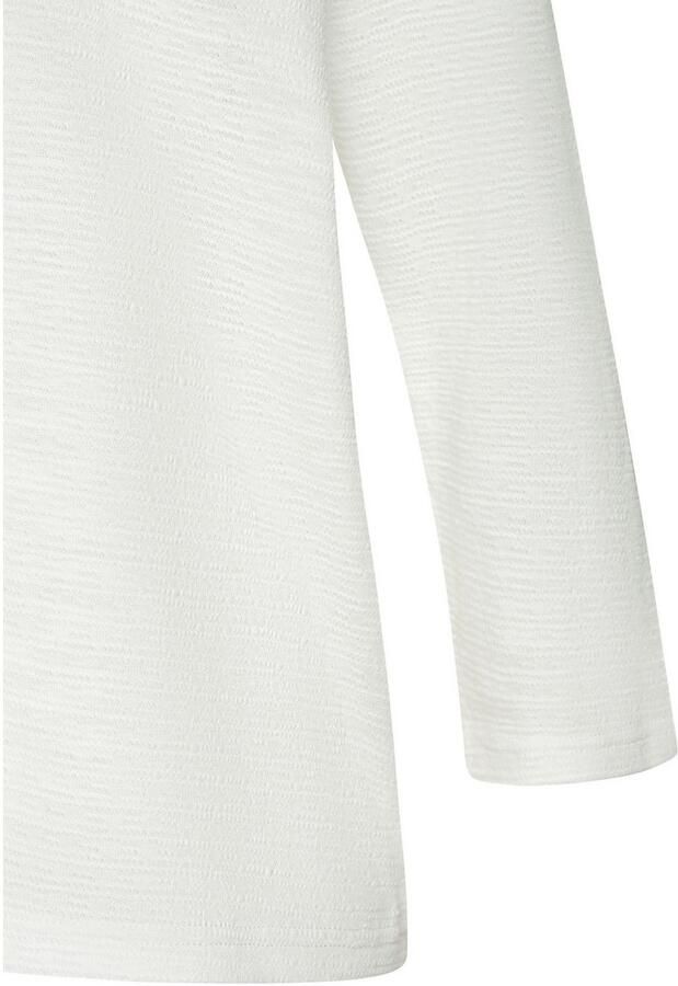 Vivance Shirt met lange mouwen Met modieuze structuur van kreukvrije kwaliteit met katoen - Foto 4