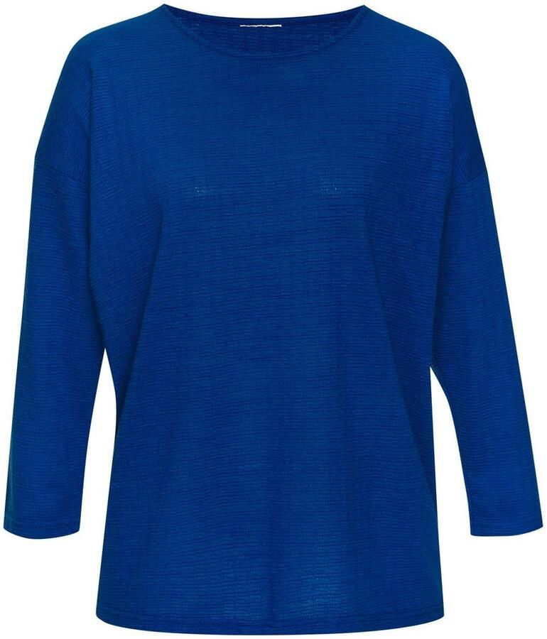 Vivance Shirt met lange mouwen Met modieuze structuur van kreukvrije kwaliteit met katoen