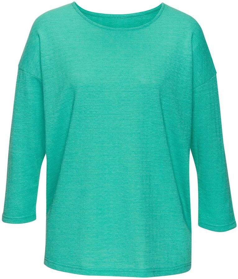 Vivance Shirt met lange mouwen Met modieuze structuur van kreukvrije kwaliteit met katoen (Set van 2) - Foto 6