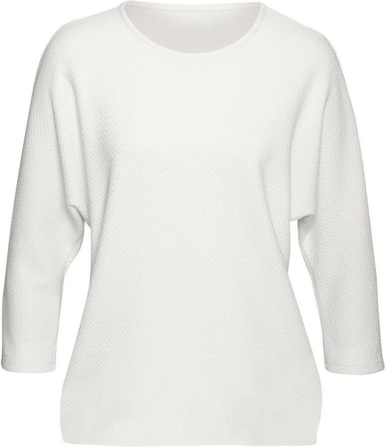 Vivance Shirt met lange mouwen Van kreukvrije structuurkwaliteit (1-delig)