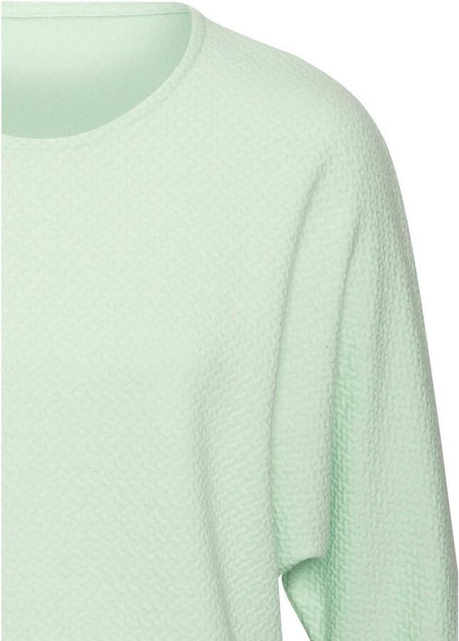 Vivance Shirt met lange mouwen Van kreukvrije structuurkwaliteit (1-delig)