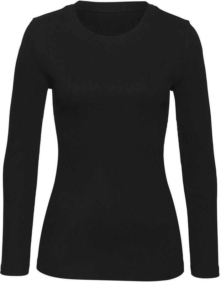 Vivance Shirt met lange mouwen Van modieus ribmateriaal (Set van 2) - Foto 2