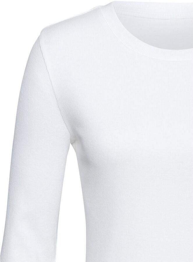 Vivance Shirt met lange mouwen Van modieus ribmateriaal (Set van 2) - Foto 3