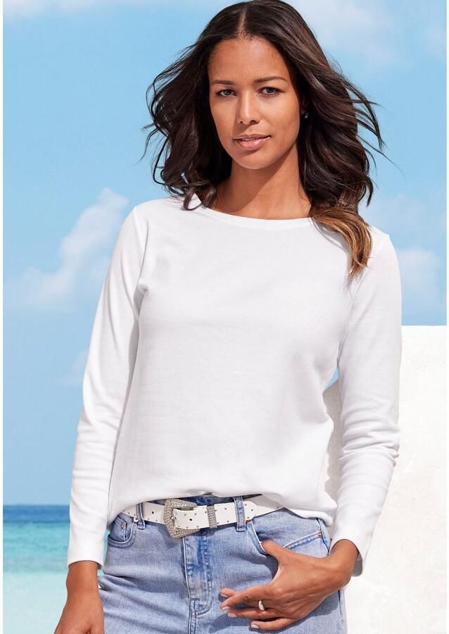 Vivance Shirt met lange mouwen Van puur katoen van licht verwarmende interlock kwaliteit (2-delig Set van 2)