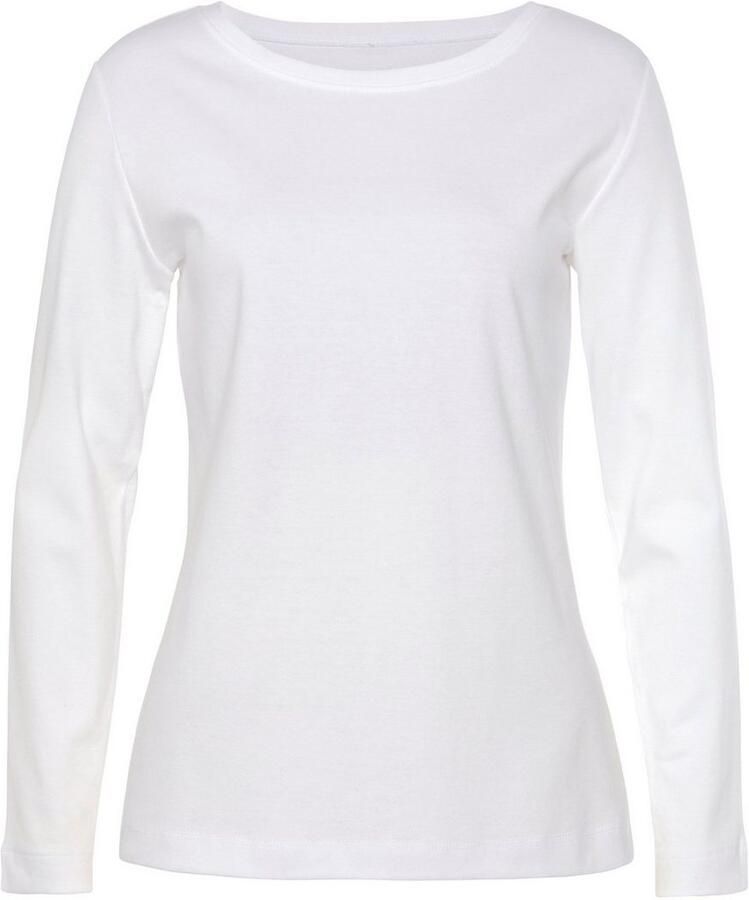 Vivance Shirt met lange mouwen Van puur katoen van licht verwarmende interlock kwaliteit (2-delig Set van 2)