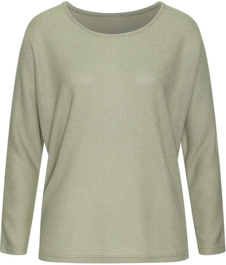 Vivance Shirt met lange mouwen Van zachte structuurbreiwerk gemaakt van kreukvrij materiaal - Foto 6