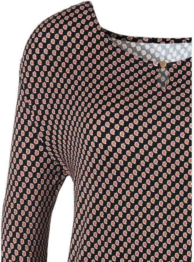 Vivance Shirt met ronde hals Met goudkleurige sierknop bij de hals - Foto 2