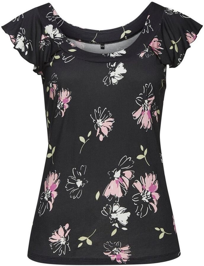 Vivance Shirt met ronde hals met speelse volants van zacht jersey zomers - Foto 7