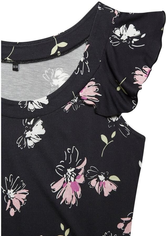 Vivance Shirt met ronde hals met speelse volants van zacht jersey zomers - Foto 5