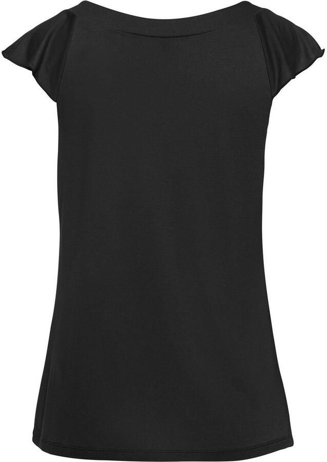 Vivance Shirt met ronde hals met speelse volants van zacht jersey zomers - Foto 5