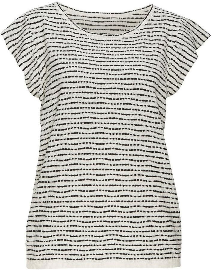 Vivance Shirt met ronde hals Met streepstructuur van lichte tricotkwaliteit - Foto 1