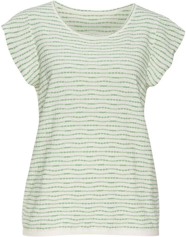 Vivance Shirt met ronde hals Met streepstructuur van lichte tricotkwaliteit