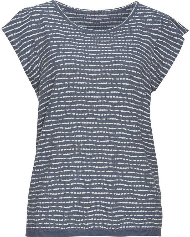 Vivance Shirt met ronde hals Met streepstructuur van lichte tricotkwaliteit