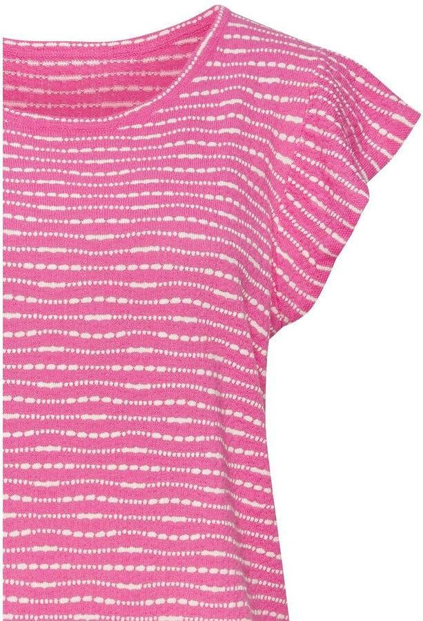 Vivance Shirt met ronde hals Met streepstructuur van lichte tricotkwaliteit - Foto 3