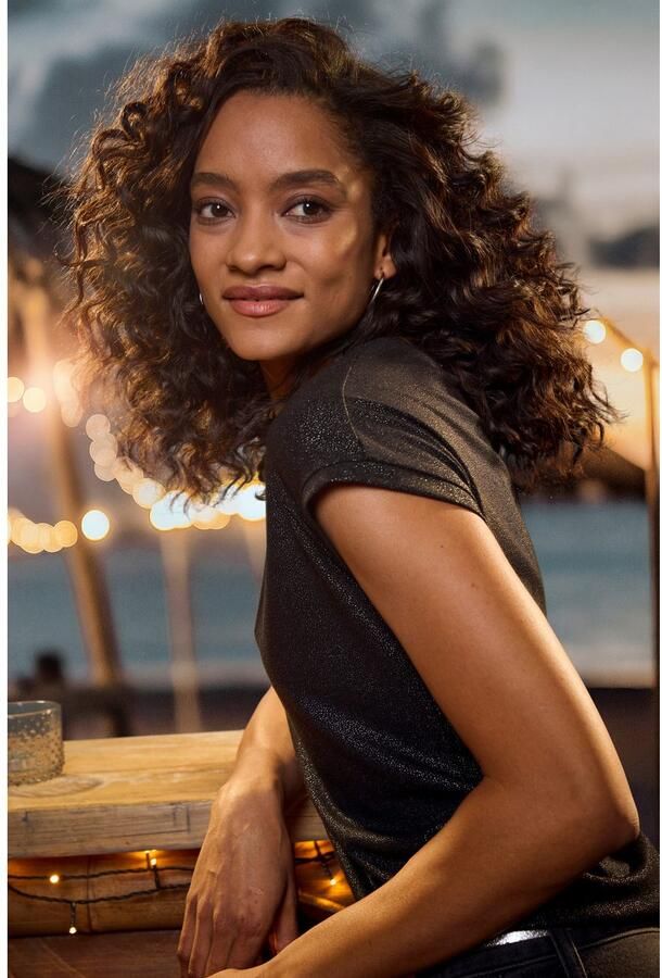 Vivance Shirt met ronde hals Met subtiele glanzend druk van zachte viscosekwaliteit - Foto 3