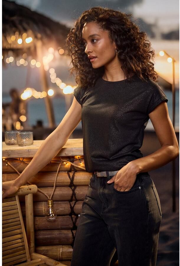 Vivance Shirt met ronde hals Met subtiele glanzend druk van zachte viscosekwaliteit - Foto 4