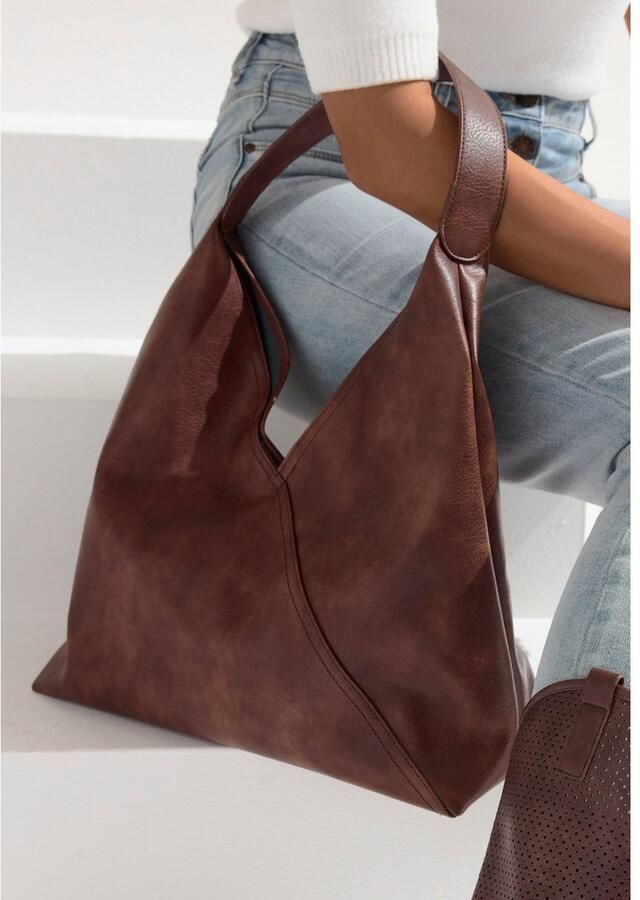 Vivance Shopper Handtas schoudertas handtas hobobag VEGAN - Foto 2