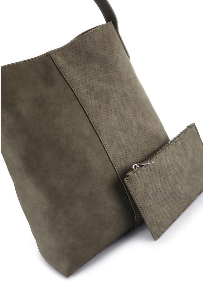 Vivance Shopper Schoudertas met klein binnenvak handtas damestas vegan (2-delig)